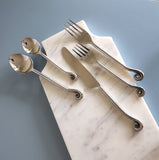 3 Piece Stainless Steel Flatware/Silverware/Cutlery/Hostess Set for 1 - Knotted Endings - Custom Order for Chaerin
