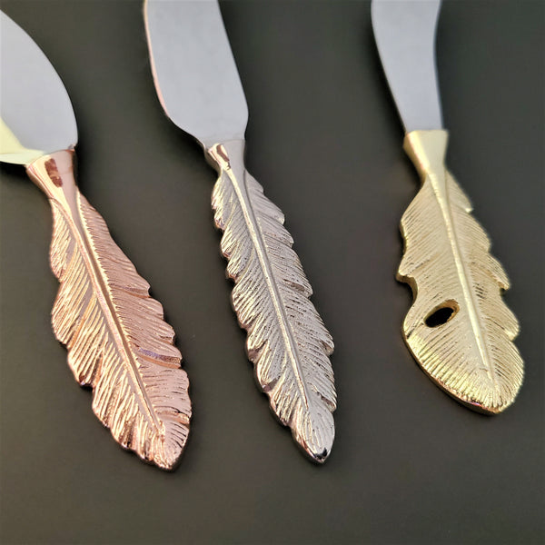 3 Piece Cheese Knife Set - White Marble & Brass Handles - Engraved Sil –  Gibb & Daan