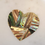 Marble Coaster Set with Abalone Shell work - Marble Coasters Valentine Gift - Heart Coaster Set - Abalone Coasters - Wedding Favors Coasters